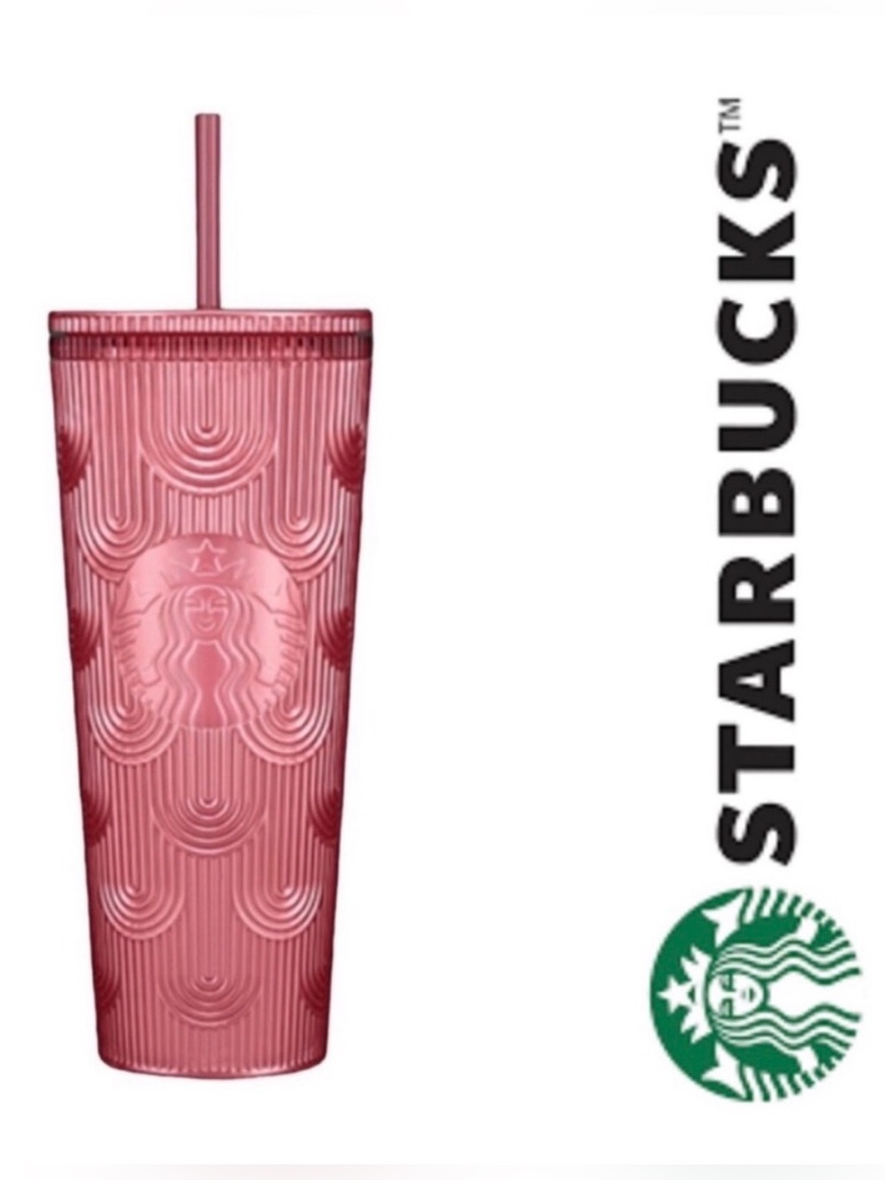 Starbucks Fall 2023 "Pink Shimmer Shell" or "Mermaid Scales" cold cup tumbler